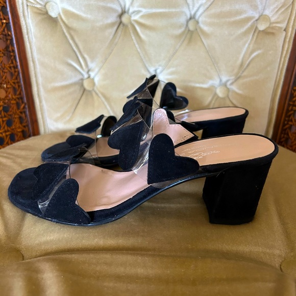 Brenda Zaro Black Heart Heels From Spain Size 6 - Picture 5 of 7